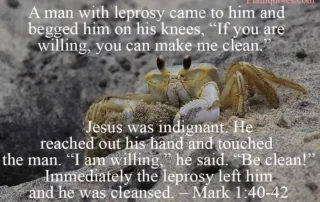 a man with leprosy