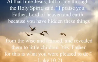 at that time Jesus full of joy