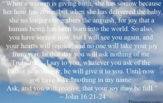 when a woman is giving birth
