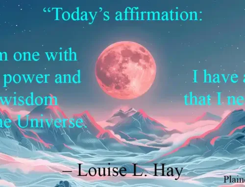 Today’s affirmation: