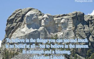 To Believe In The Things