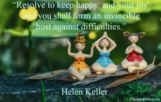 resolve to keep happy