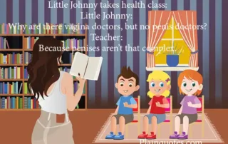 Little Johnny takes health class