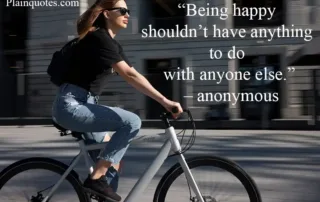 being happy