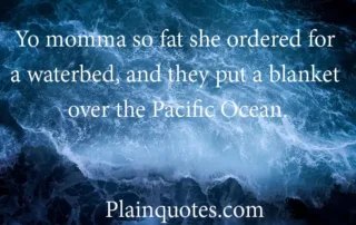 yo momma so fat she ordered