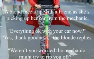 a blond meets up