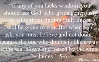 if any of you lacks wisdom