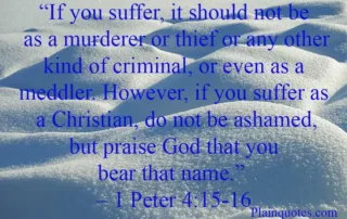 if you suffer