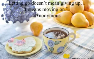 letting go