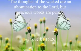 the thoughts of the wicked
