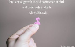 Intellectual Growth Should