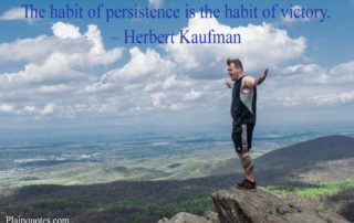 The habit of persistence