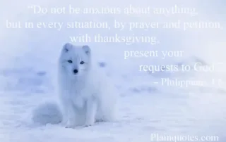 do not be anxious about anything