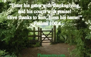 enter his gates with thanksgiving