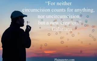 For neither circumcision
