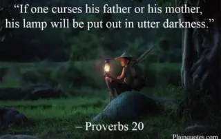 if one curses his father