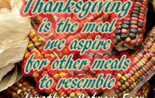 Thanksgiving Is The Meal We Aspire