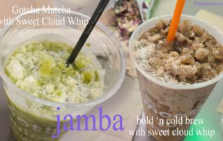 jamba Gotcha Matcha and bold N cold Brew iced drinks