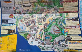 2002 Universal Studios Hollywood Theme Park Map