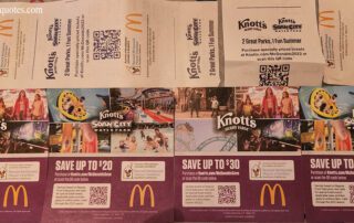 2022 McDonald's Knott's Coupons