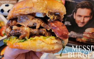 Messi Burger from Hard Rock Cafe