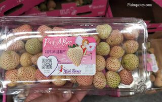Pink-A-Boo Pineberries from Costco