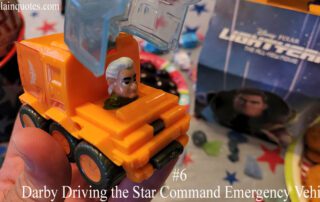 2022 Lightyear toy 6 Darby Driving the Star Command Emergency Vehicle