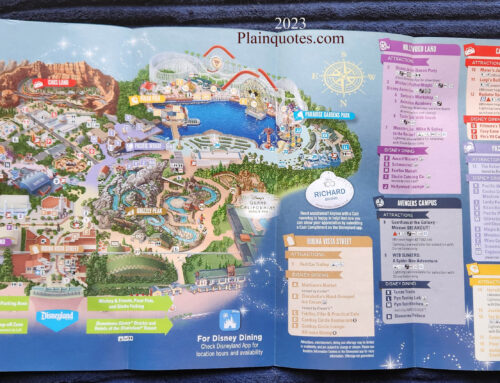2023 Disney California Adventure Park Map