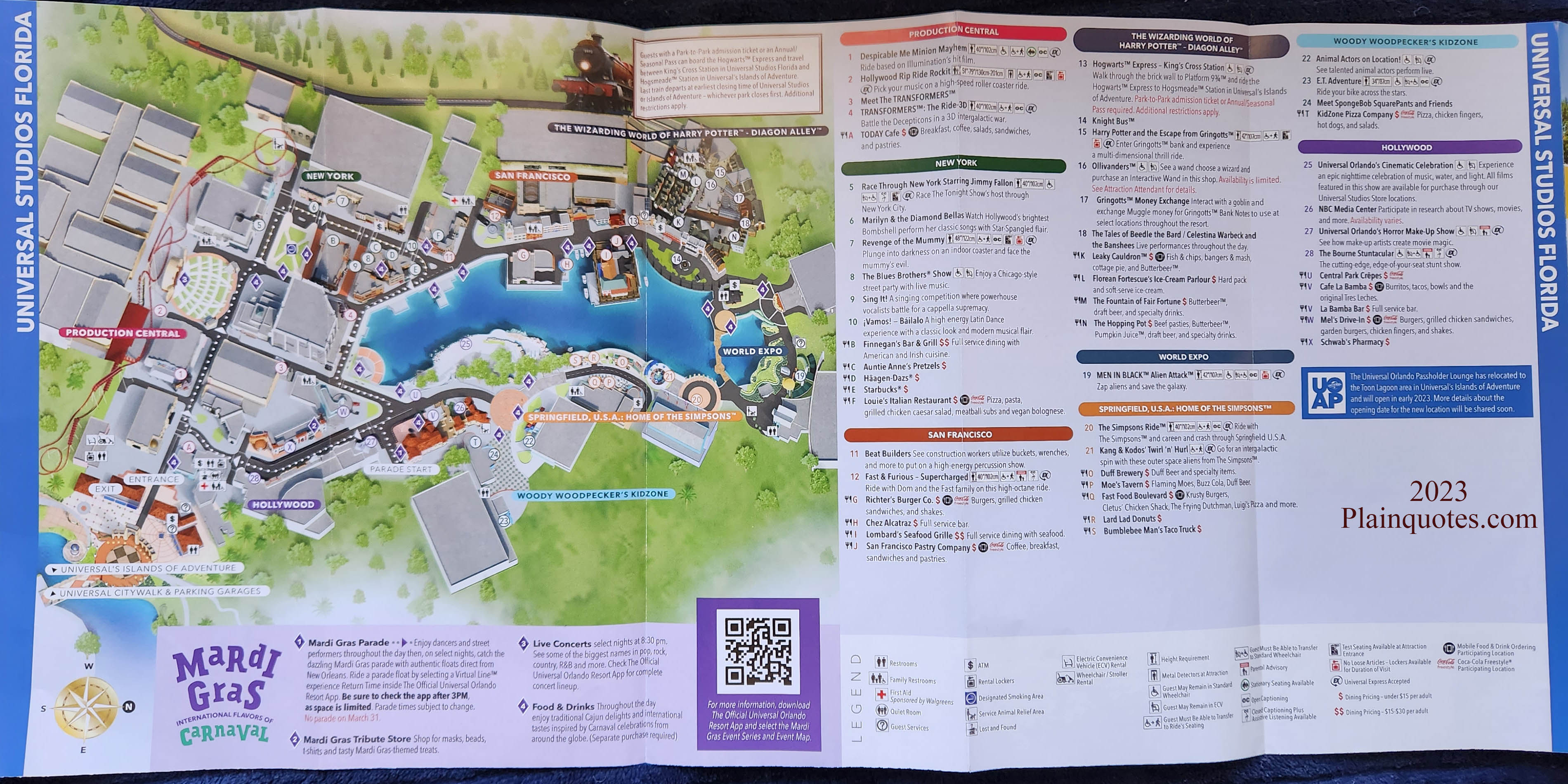 Universal Studios Orlando Map [2023 Florida Theme Park Maps]