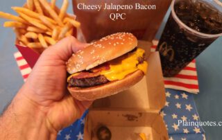McDonald's Cheesy Jalapeno Bacon QPC Burger
