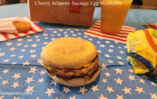 McDonald's Cheesy Jalapeno Sausage Egg McMuffin