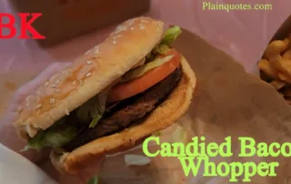 BK Candied Bacon Whopper