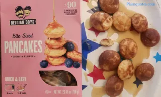 Belgian Boys Bite-Sized Pancakes
